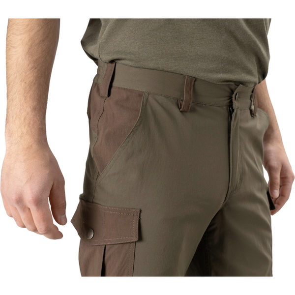 2026 Seeland Hombre Abedul Pantalones Con Cremallera Desmontable 40173 - Pine Green / Demitasse Brown